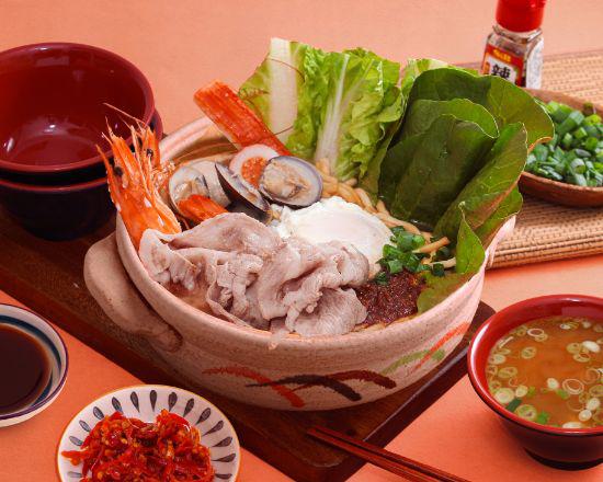 沙茶海陸鍋燒麵